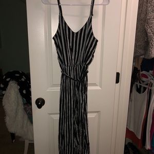 black and white striped romper!